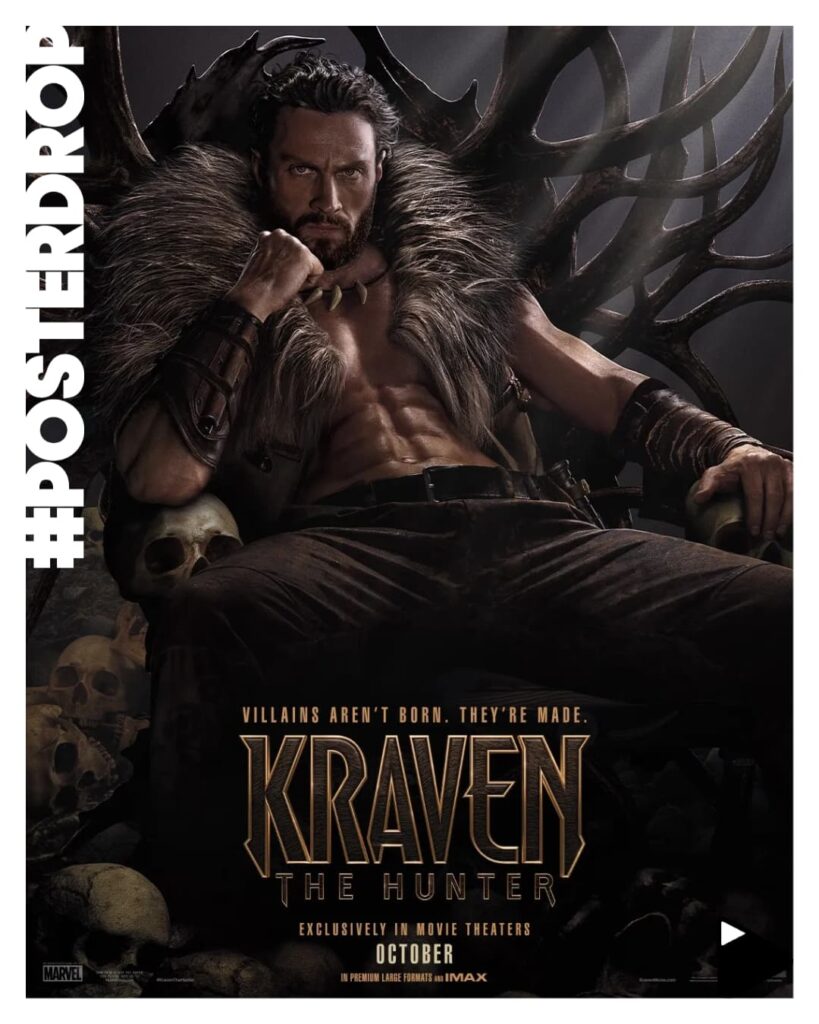 kraven the hunter movie poster