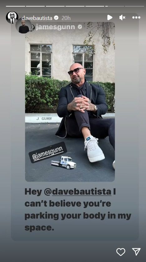 Dave Bautista meeting James Gunn for DC role?
